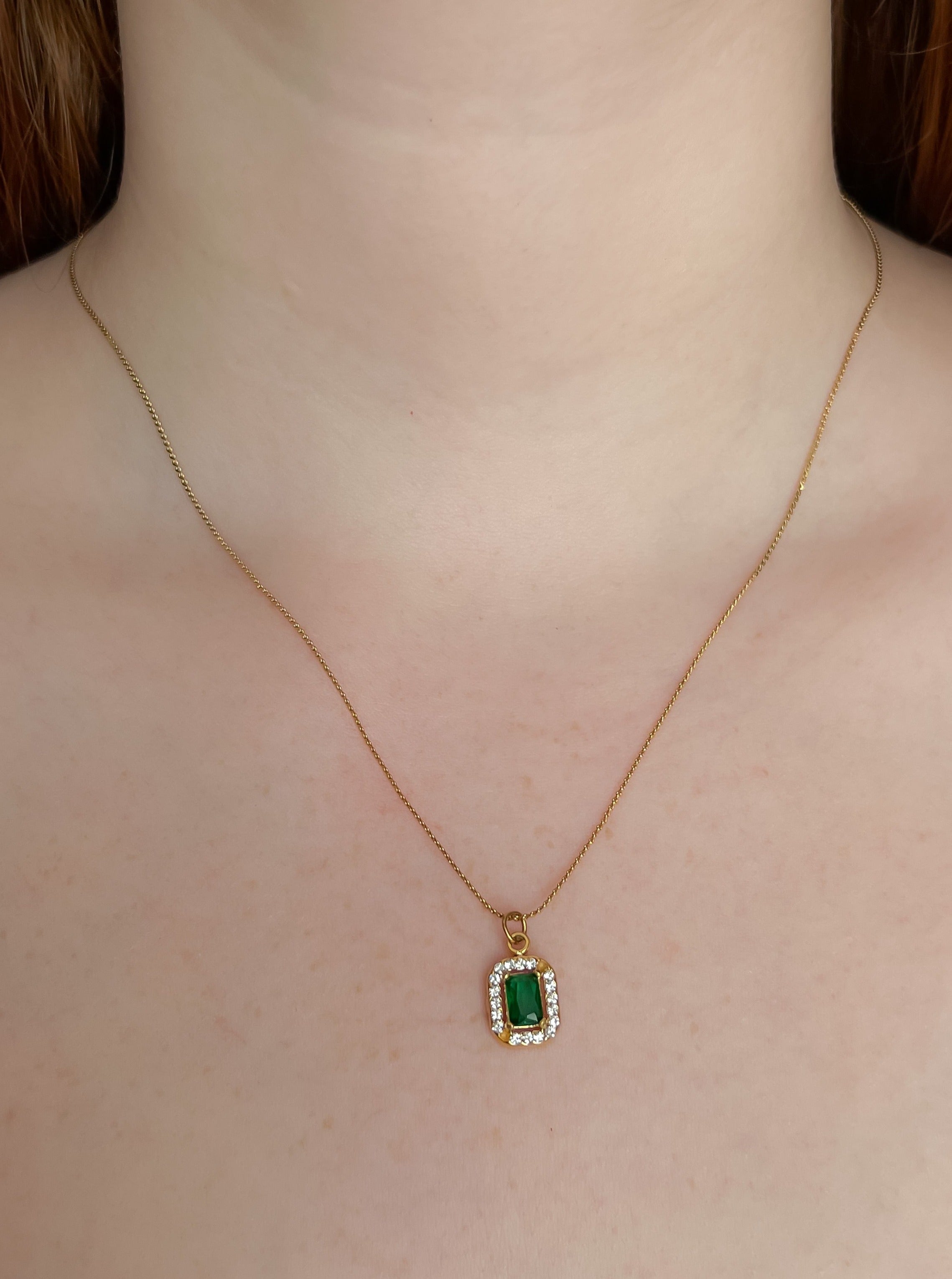 Collar Royal pendant esmeralda