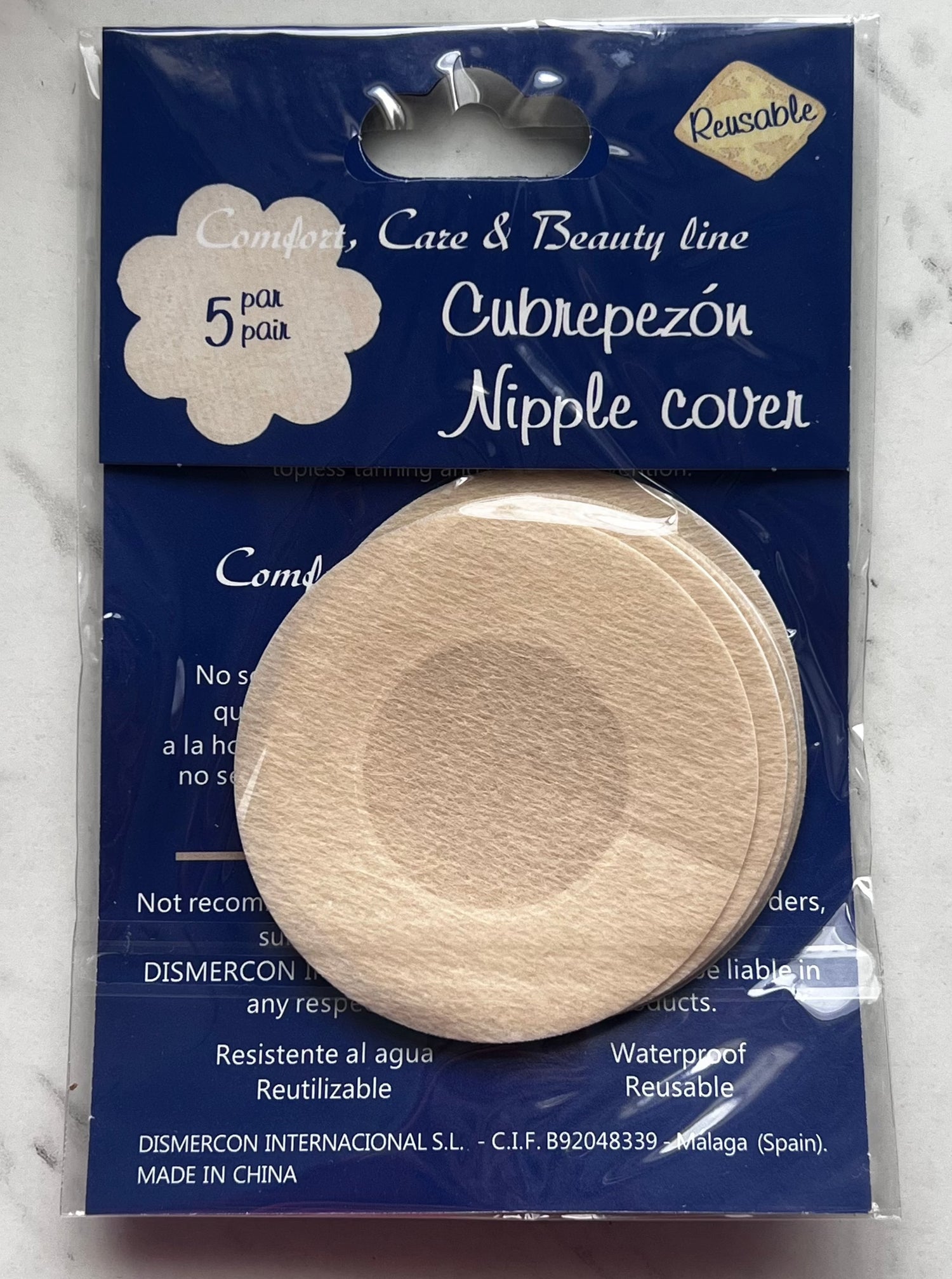 Nipple cover deshechable circular