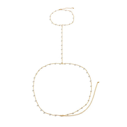 Bodychain de perlas