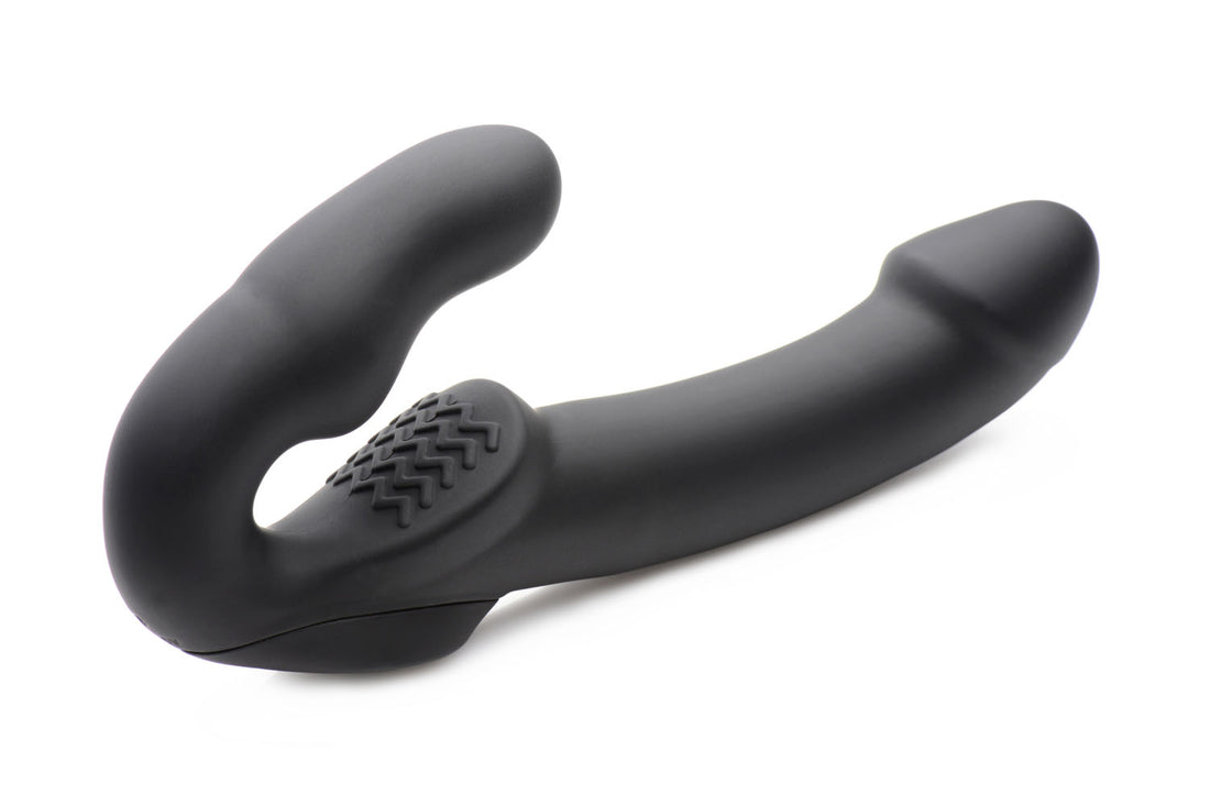 Evoke Rechargeable Vibrating Silicone Strapless Strap on