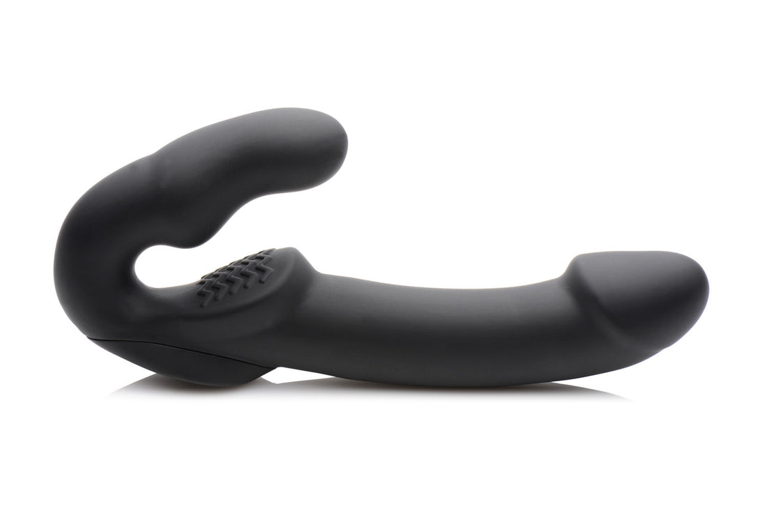 Evoke Rechargeable Vibrating Silicone Strapless Strap on