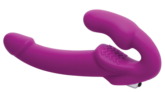 Evoke Vibrating Strapless Silicone Strap-on Dildo