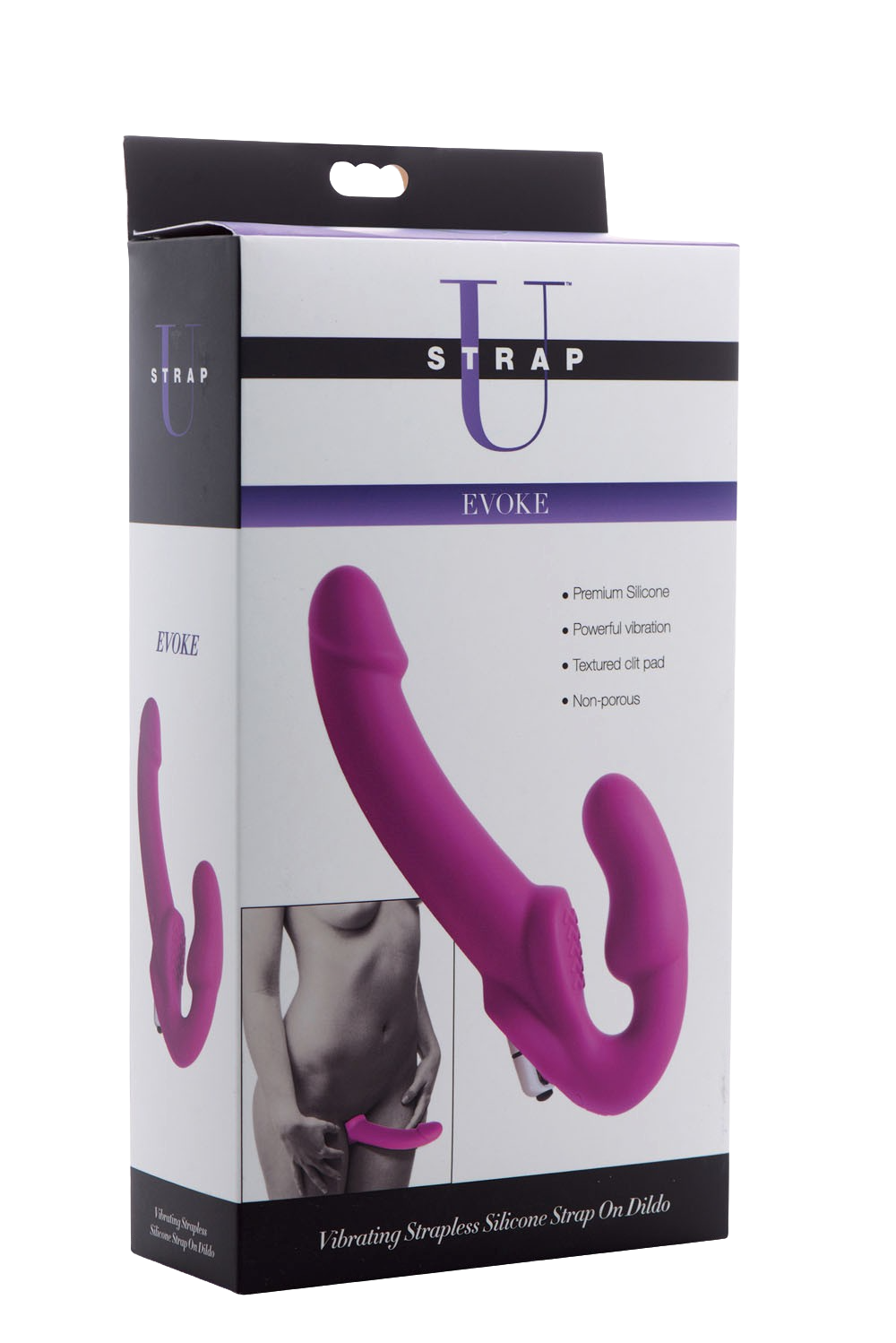 Evoke Vibrating Strapless Silicone Strap-on Dildo